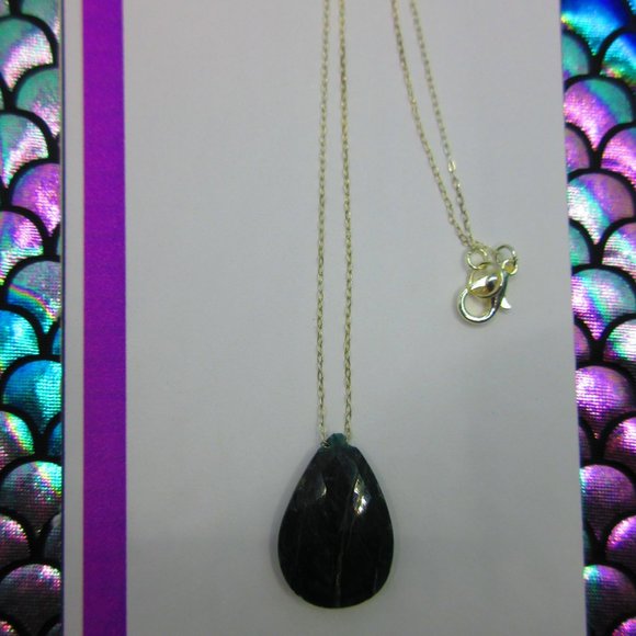 Ruby Zoisite Faceted Gemstone 18" Dainty Necklace - Picture 3 of 4